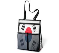 Sac de douche portable à suspendre avec drapeau de la Corée du Sud pour voyage, gym, camping, plage, salle de bain, dortoir