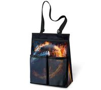 Sac de douche portable avec ballon de feu de football américain à suspendre pour voyage, gym, camping, plage, salle de bain, dortoir