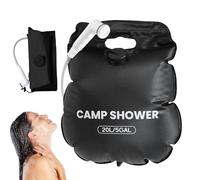 Sac de douche portable de camping | Ensemble de bain de 20 l avec tuyau | Sac de douche chauffant solaire - pour voyage, voyage, voyage, natation, camping, sport, camping-car, dortoir