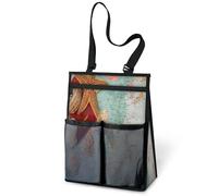 Sac de douche portable en forme d'étoile de mer, coquillages, carte de passeport, sac de douche, sac de douche à suspendre pour voyage, gym, camping, plage, salle de bain, dortoir