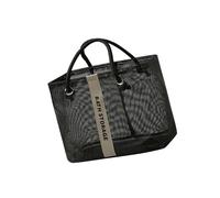 Sac de douche pour homme en maille - Organisateur de bain portable - Panier de rangement pour salle de bain - Panier de rangement pour femme et homme - Organiseur de salle de bain, Noir (Small