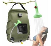 Sac de Douche Solaire Camping, Solaire Sac de Douche Portable, 20L Extérieur Sac à Eau Pliable avec Commutable Tête de Douche