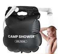 Sac de douche solaire - Douche de camping 20 L avec tuyau chauffe-eau porta