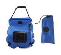 Sac de Douche Solaire Kit de Douche de Camping Sac à Eau de Plein Air Douche D'Appoint Grande Capacité de 20L pour Plusieurs Usages Adapté pour Les Vo, Bleu