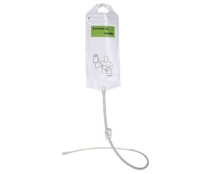 Sac de drenchage transparent avec sonde et fermeture éclair Kerbl Blanc 2,5 L