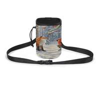 Sac de dressage léger pour animaux de compagnie, imprimé renard des neiges d'hiver, sac de dressage polyvalent pour animaux de compagnie, accessoire élégant idéal pour promener le chien