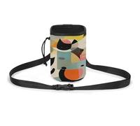 Sac de dressage polyvalent pour animaux de compagnie, art moderne du milieu du siècle, pochette de dressage légère pour chien, accessoire portable idéal pour promener le chien