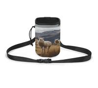 Sac de dressage polyvalent pour animaux de compagnie, motif lamas dans les Andes, pochette de dressage légère pour chien, accessoires pour animaux de compagnie, idéal pour promener le chien