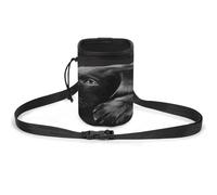 Sac de dressage pour animal de compagnie, imprimé labrador noir, sac de dressage élégant pour chien, sac banane léger et spacieux