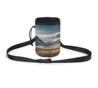 Sac de dressage pour animaux de compagnie, voyage paysage de montagne imprimé léger sac de dressage polyvalent idéal pour les promenades et le dressage du chien