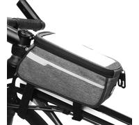 Sac de faisceau avant pour VTT avec design sécurisé et réfléchissant pour soutenir la conduite en toute sécurité dans des conditions de faible luminosité (21 x 9 x 10,5 cm, gris)