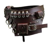 Sac de fausse ceinture d'alchimie médiévale - Ceinture de transport de potion, ceinture de chevalier médiéval réglable avec supports | Pochette Steampunk robuste, conception multi-poches pour jeux de