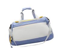 Sac de fitness de grande capacité avec compartiment à chaussures - Séparation humide et sèche - Pour la nuit - Avec compartiment à chaussures, bleu, Beauté de masse