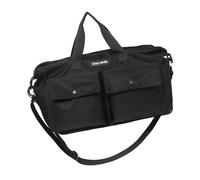 Sac de fitness de grande capacité Sac de voyage Sac de week-end Sac à bagages étanche pendant la nuit Sac d'hôpital pour les vacances, Couleur : noir