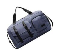 Sac de fitness de voyage de grande capacité avec compartiment à chaussures pour adulte, bleu, Beauté de masse