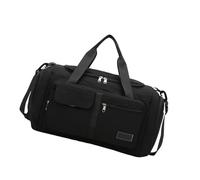 Sac de fitness de voyage de grande capacité avec compartiment à chaussures Sac à dos de sport de nuit Weekend Pliable Gym Grande capacité Voyage Entraînement Sport Fitness, Noir , Beauté de masse