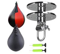 Sac de Frappe Adulte - Kit d'entraînement de boxe Speed Ball avec pompe à air pivotante | Sac de réflexe robuste pour la maison, la gym, le bureau, les hommes, les femmes, le fitness, le soulagement