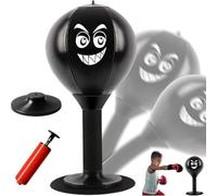 Sac de frappe amusant, sac de frappe de bureau, sac de frappe à ventouse, balle de frappe robuste pour soulager la rage, balle d'entraînement de boxe, soulagement de l'humeur pour mur, carrelage