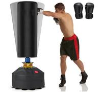 Sac De Frappe Autoportant 173 Cm Costway-12 Base À Ventouse 100kg-Système Amortisseurs De Vibrations Pvc-Couche Silencieuse-Jeunes Multicolore