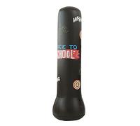 Sac De Frappe Boxe Gym Fitness Sac de Boxe Enfants Gonflable PVC Sport D'ENTRAÎNEMENT DE Frais Colonne Toy Jouet Kids Boxing Fight Sandbag(D 1.2m Black)