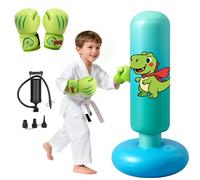 Sac de Frappe Enfant Gonflable Oziral Kids Boxing Sandbag de 120 cm, adapté aux Enfants de 3 à 8 Ans est Un Choix idéal pour des Sports comme la Boxe, Le Taekwondo et Le karaté Le Cadeau Parfait Vert