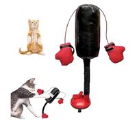 Sac De Frappe for Chat, avec Mécanisme De Balancement À Ressort, Base À Ventouse, sans Piles, Design À Cloche Et Froissement, Jouet Interactif for Chats D'intérieur(1pcs)