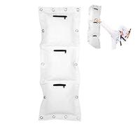 Sac de Frappe Mural,Cible Murale Wing Chun, Sac de Sable Vide avec Fermeture éclair, Frappe Murale d'entraînement pour Boxe Muay Thai Sanda(Triple Bags Sand Bag), Boxe Mural Sac de Frappe Cible m