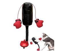 Sac de frappe pour chat - Jouet de boxe pour chat | Jouets d'exercice interactifs | Sac de frappe avec gants | Jouet pour chat | Sac de frappe pour chaton | Interactif pour chats d'intérieur et