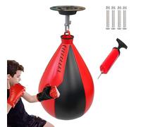Sac de frappe, sac de vitesse de boxe,Ballon gonflable d'entraînement en forme de poire | Sacs portables de boxe de boxe de boxe pour la maison, la salle de sport, les voyages