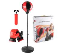 Sac de frappe sécurisé avec gants, durable Punch Bag Set Toy, réglable | Punching Bag, Punching Bag with Stand for Praticing Boxing, Fitness Training, and Stress Relief in a Home or Outdoor setting