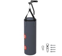 Sac de frappe - SPORTNOW - support mural pour sac de boxe - sac lourd avec gants - bandes pour les mains et crochet pivotant à 360°