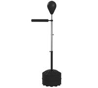 Sac de frappe sur pied punching ball sur pied - SPORTNOW - hauteur réglable 160-205 cm, pompe inclus, lestage de sable ou eau -