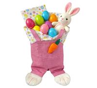 Sac De Friandises De Pâques - Tissu En Peluche Doux, Texture Fine Et Structure Résiliente, Sac De Pâques, Pochette De Rangement De Vacances | Pochette De Lapin Pour Bonbons, Friandises, Jouets, Décora