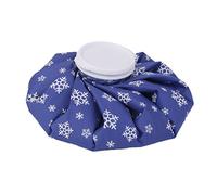Sac de glace chaud et froid, tissu pour blessures, entorses, ecchymoses, gonflements, soulagement des douleurs musculaires, cou, genou, maux de tête (flocon de neige blanc, 23 x 7,8 cm)