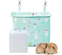 Sac de glace pour cage pour animaux de compagnie - Insert de refroidissement congelable pour animaux, coussin anti-chaleur, couvercle de bloc suspendu, régulateur de température | Accessoire