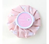 Sac de glace réutilisable avec fonction de compression froide et chaude, conçu pour le refroidissement physique, étanche et PVC et coton polyester pour soulager la douleur (rose)