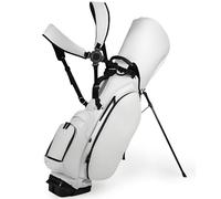 Sac de golf avec séparateur à 4 voies, revêtement PU imperméable, design léger, poignée verticale pour entraînement sur terrain standard