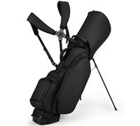 Sac de golf avec séparateur à 4 voies, revêtement PU imperméable, design léger, poignée verticale pour entraînement sur terrain standard