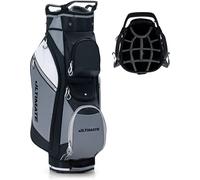 Sac de golf COSTWAY Sac pour clubs de golf avec 14 compartiments Sac isotherme & sac imperméable pour les objets de valeur, équipement de golf avec housse de pluie, poignées & bandoulière, légers