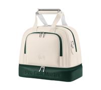 Sac de golf fourre-tout avec compartiments séparés pour articles secs et humides, bandoulière amovible, sac de sport portable avec poignée pour homme et femme, vert