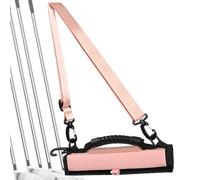 Sac de golf léger - Étui de voyage fin pour club, tube de transport en cuir | Support de sport minimaliste pour parcours de jour pour golfeur de marche avec configuration compacte, transport rond
