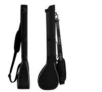 Sac De Golf Sac de Golf Pliable, Mini Sac Souple for Club de Golf avec Sangle réglable, capacité de Pratique emballée, Sac à bandoulière léger for 3 Clubs Sac Golf(Black Silver Edge)