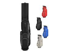 Sac de Golf trépied léger, Portable, 5 Compartiments, avec Bretelles ergonomiques, pouvant contenir jusqu'à 9 Clubs (Kaki)(Black)