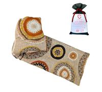 Sac de graines à micro-ondes thermique de blé et de lavage 100 % coton 47 x 15 cm - Sac de coussin multifonction avec arôme chaud et froid