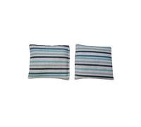 Sac de graines micro-ondes, tissu 100 % coton, produit naturel fait à la main. Sac thermique de graines rétention de la chaleur et du froid, sac chaud micro-ondes (rayures bleues, mains)