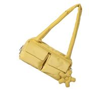 Sac de grande capacité sous les bras avec compartiments à sangle confortable, sac de travail tendance essentiel, Jaune, Beauté de masse