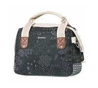Sac de guidon - BASIL - Bohème Charcoal - 8L - Matériau hydrofuge - Fixation clip compatible VAE-e-bike