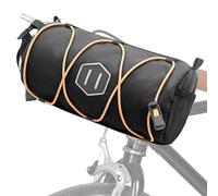 Sac de guidon de moto - Sac de guidon de vélo de route - Sac de transport pour outils cylindriques portables avec bandes réfléchissantes, accessoires de cyclisme, sac à dos de voyage pour