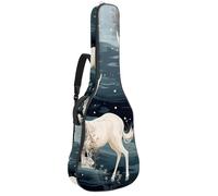 Sac de guitare acoustique, étui étanche pour guitare acoustique de 101,6 cm, 101,6 cm, grand beau sac de transport pour guitare avec couche de protection, plusieurs poches, beau cerf, multicolore,