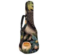 Sac de guitare acoustique, grand étui pour guitare acoustique de 101,6/104,7 cm, sac de transport imperméable avec couche de protection, joli hérisson, multicolore, 42.9x16.9x4.7 in, Sac pour guitare